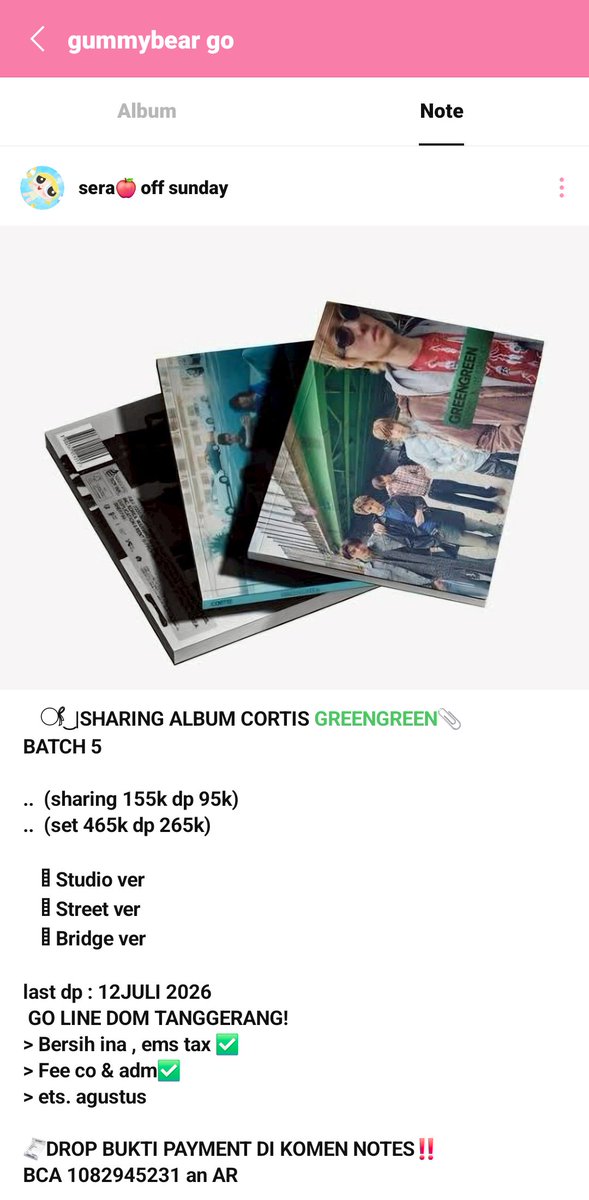 f4uwpzky's tweet photo. ⚠️[HELP RT] SCAMMER ALERT‼️⚠️

SCAMMER ALBUM GREENGREEN DAN CORBALL

Jadi dia open sharing corball dan sharing gg x sellkor puluhan set (blgnya lg antri shipping), dia juga bilang est juli dan agustus namun blm ada update hingga hari ini. Up proof co hasil editan AI. https://t.co/WTNqO6aznG