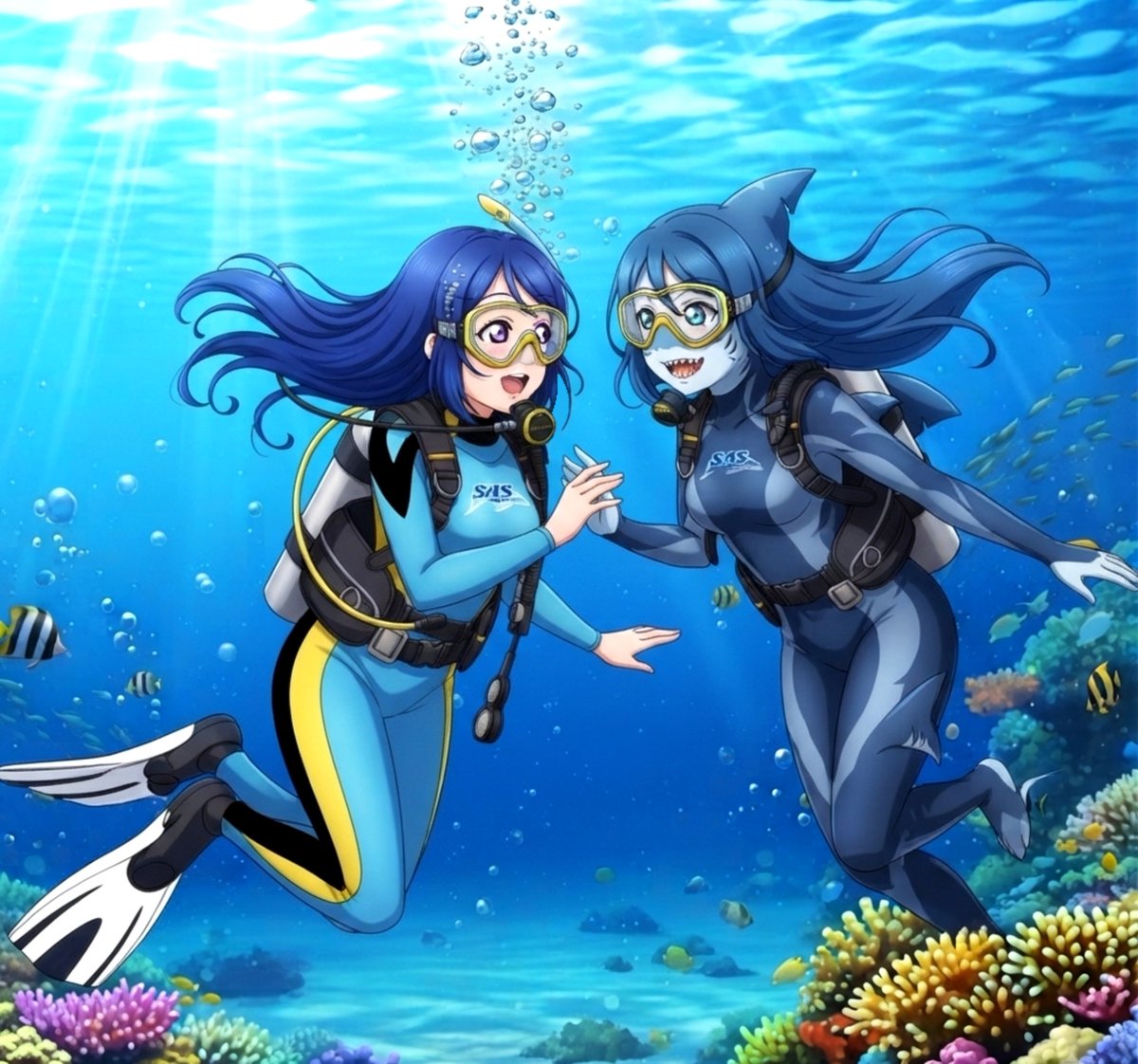 GarishBoy3144's tweet photo. #スキューバダイビング #sharkgirl
#AI生成
#SCUBADIVING #scubagirl
#scubadivng
#AIart️️️️️️️️️️️️️️️️️️️️️️️️️️️️️️️️️️️️️️️️️️️
#wetsuit
ケモナーとか人外モノも好きな故に最近は子ザメちゃんとか、サメと少女の異世界冒険漫画にハマってます。 https://t.co/xfjHMocl4T