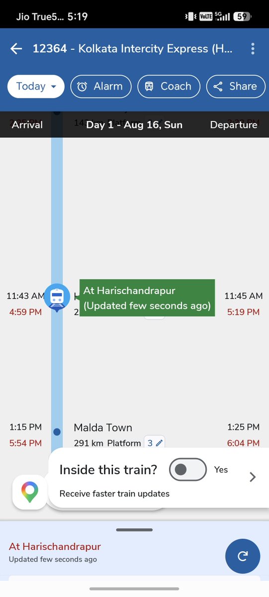Akhtaru19432452's tweet photo. @RailwaySeva @drm_kir Please start the train as soon as possible so public Wil be helpful and we are also human https://t.co/wE85guTUxa