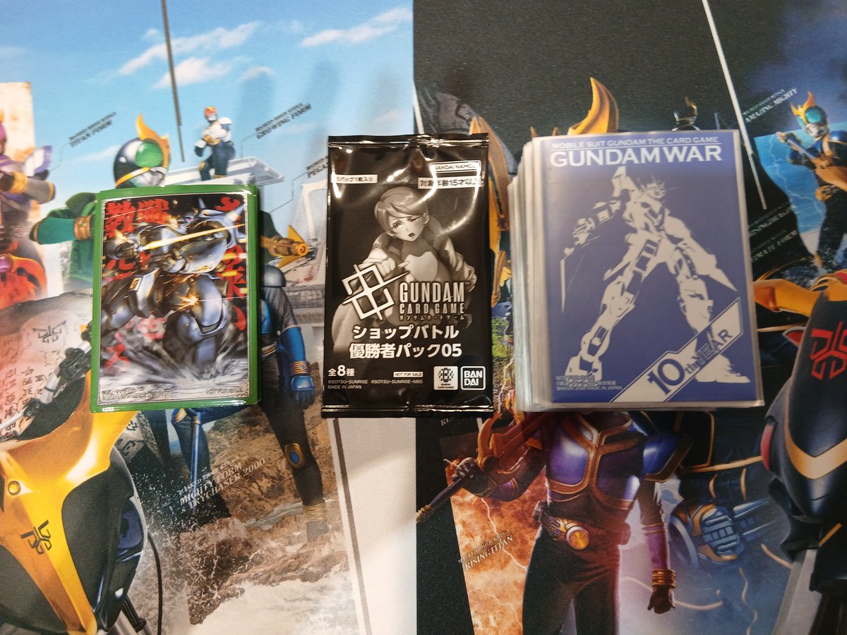 aoi_121504's tweet photo. ガンダムショップバトル優勝！

使用赤紫CB

1 青ティターンズ
2 緑白ウイング️
3 赤青コマンドバンシィ
4 赤青コマンドバンシィ

ロンドベルの息抜きで使ったけど50枚全部強かった！
CBストラク出てから握り続けてやっと勝てた😭 https://t.co/hOJD1EF3xz