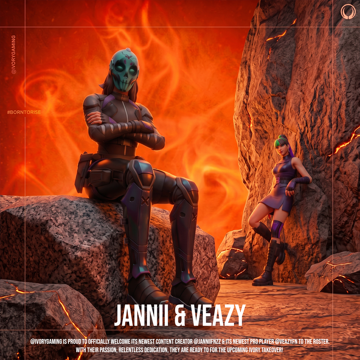 IvoryGaming_'s tweet photo. The momentum continues! 🔥

Welcome to IVORY, @janniifnzz (Content Creator) & @veazyfn (Pro Roster)! 🤝

We are building something special here. Let’s get to work! 🚀

#OneTeamOneGoal