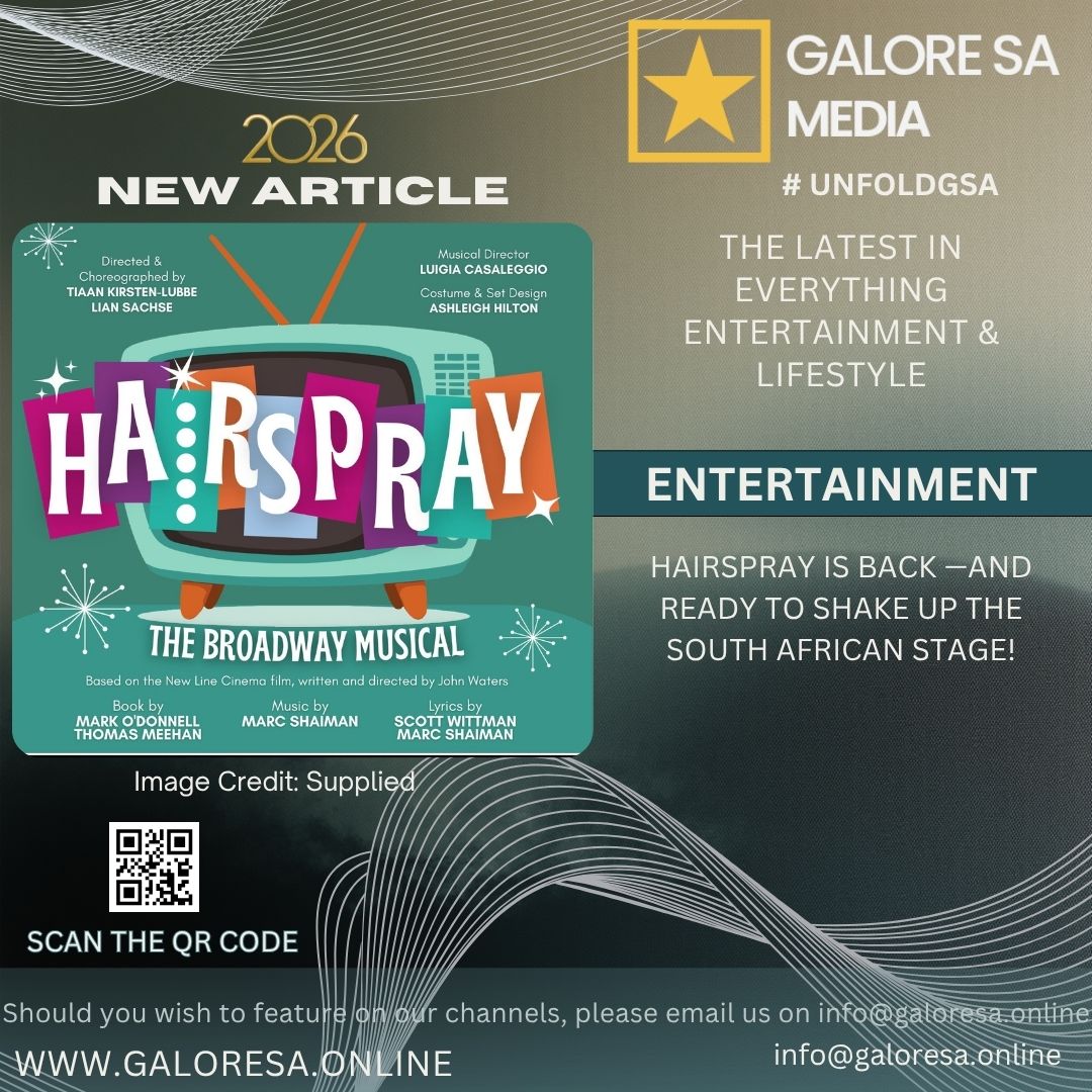 GaloreSA's tweet photo. Get ready to turn up the volume, hit the dance floor and let your hair down! Scenario Productions is bringing the irresistible Broadway production Hairspray back to the South African stage - marking the musical’s first professional South African staging since 2007.

Unfold Here:
https://t.co/S1jClYbxHQ

Or visit https://t.co/T7swVowJff

#UnfoldGSA
#GaloreSAEntertainment