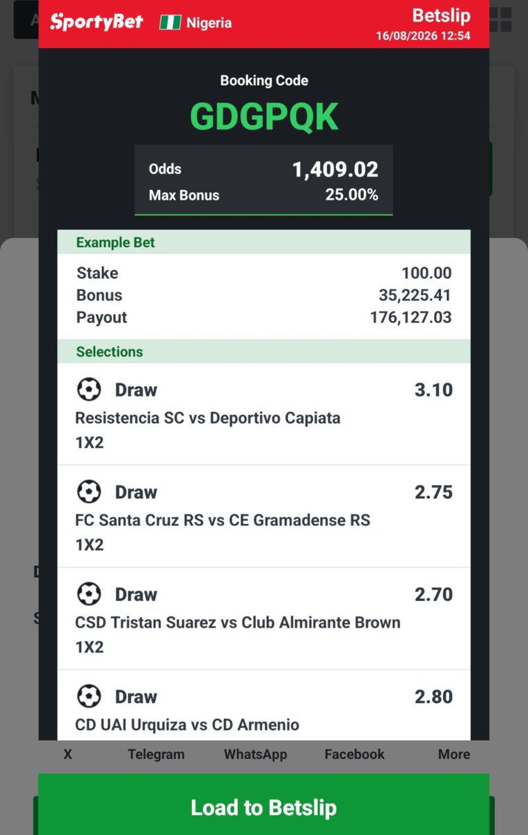 Win100Billion's tweet photo. 7/7 full time draws.

@lekan_mark @officialmoore7 @isthaths @PH_first_coder https://t.co/gjg38LM5QX