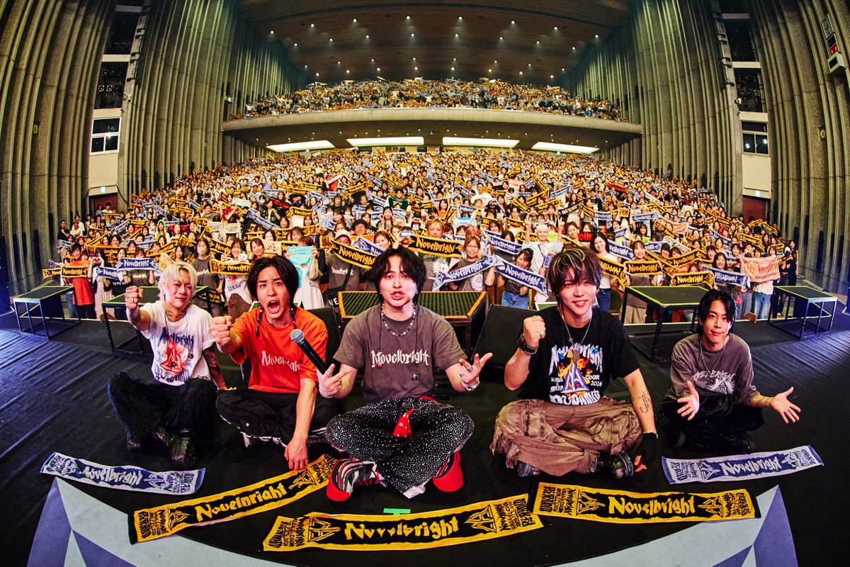 Novelbright_jp's tweet photo. 2026.08.15 at 新潟県民会館 大ホール
「Novelbright HALL&ARENA TOUR 2026 
〜PYRAMID〜」

PYRAMIDツアー24日目
新潟のみんなありがとう😊

ホールシリーズ全24公演完走🎉✨
アリーナシリーズもよろしく🔥

現在Asia Tour開催中✨
詳細はHPまで🔗
https://t.co/Co2nzE1w8K

Photo: @keecoRoma
#Novelbright #PYRAMID