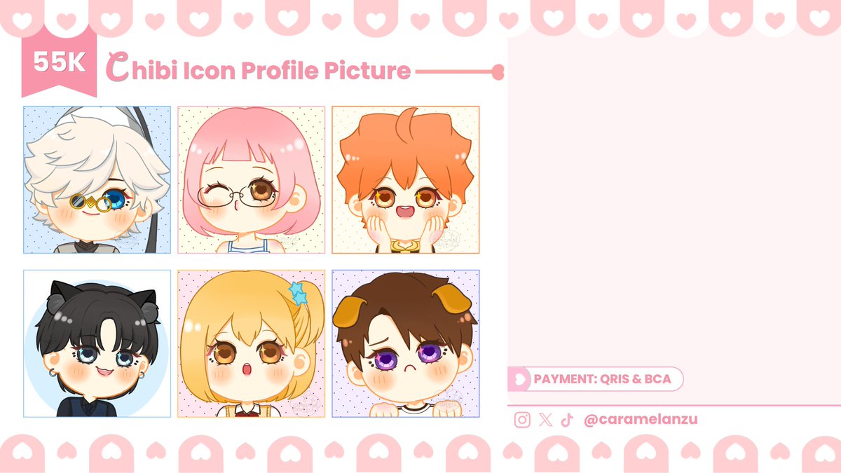 caramelanzu's tweet photo. ₊°•✿ART COMMISSION OPEN! ✿•°₊
(Likes and RTs are very appreciated!)

Hi! I'm opening chibi, icon, and YCH commission for local only 🇮🇩✨️

Feel free to DM me if you're interested (　-∀・)

ToS bisa dibaca di bawah ya, terima kasih 🩷

#opencommission #chibi #artidn https://t.co/OJoIVQJilU