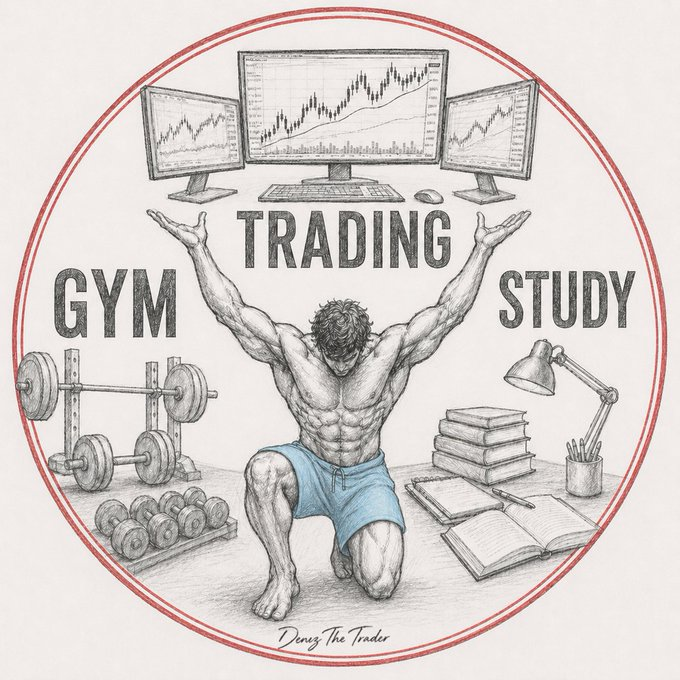 DenizTheTrader's tweet photo. Gym  -  Trading  -  Study
------------------------
         Anything Else ? https://t.co/WAuNwa8nfk