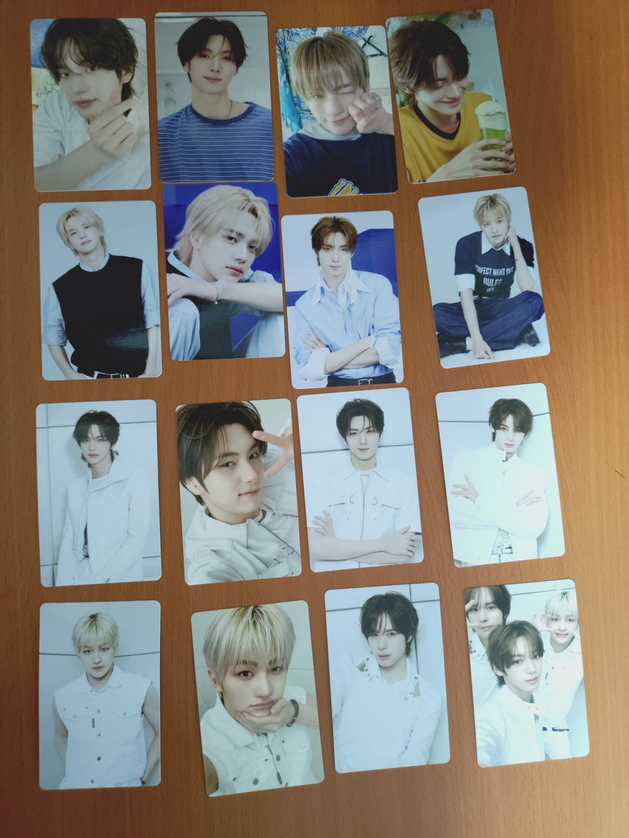 yuupon_21's tweet photo. TWS トレカ 交換
【譲】シニュ、ヨンジェ、ハンジン、ジフン、ギョンミン(1,2枚目)
封入 未使用シリアル

【求】ドフン🐺同異種◎(3,4枚目)
過去トレカも検討します。

郵送希望です📮
お気軽にお声掛け下さい😊 https://t.co/dBU2rU1pwQ