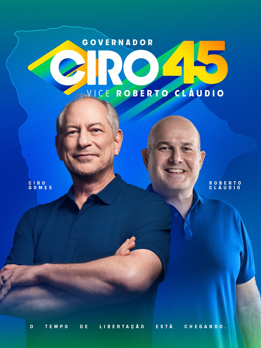 cirogomes's tweet photo. CIRO GOVERNADOR 45 💙 https://t.co/cnfqlgyUrP