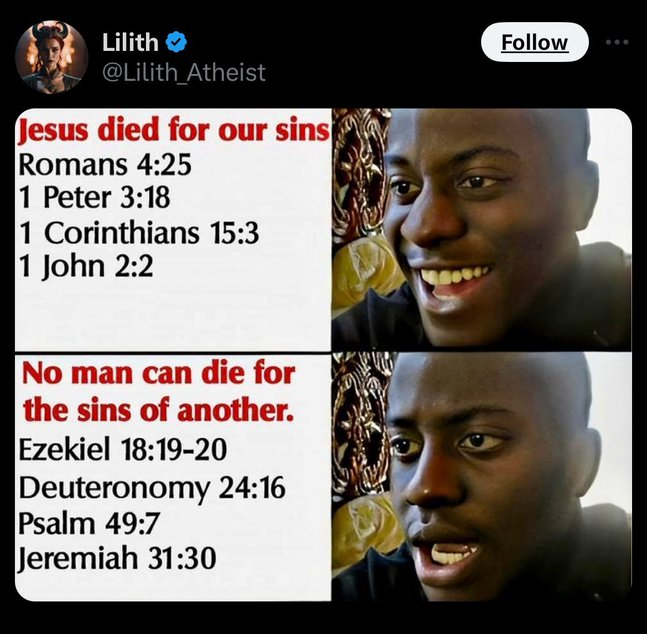 JesusSavesUs777's tweet photo. An atheist confirmed Jesus is God. https://t.co/ic67jRsxik