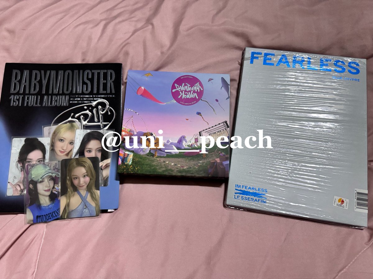 uni__peach's tweet photo. ปล่อยอัลบั้มค่า มีบั้มเปล่า บั้มเต็ม การ์ด ลงราคาในเมนชั่นนะคะ
📬ค่าส่ง การ์ด 30/อัลบั้ม 40

#ตลาดนัดbabymonster #ตลาดนัดseventeen #ตลาดนัดlesserafim https://t.co/99cGxp3K4S