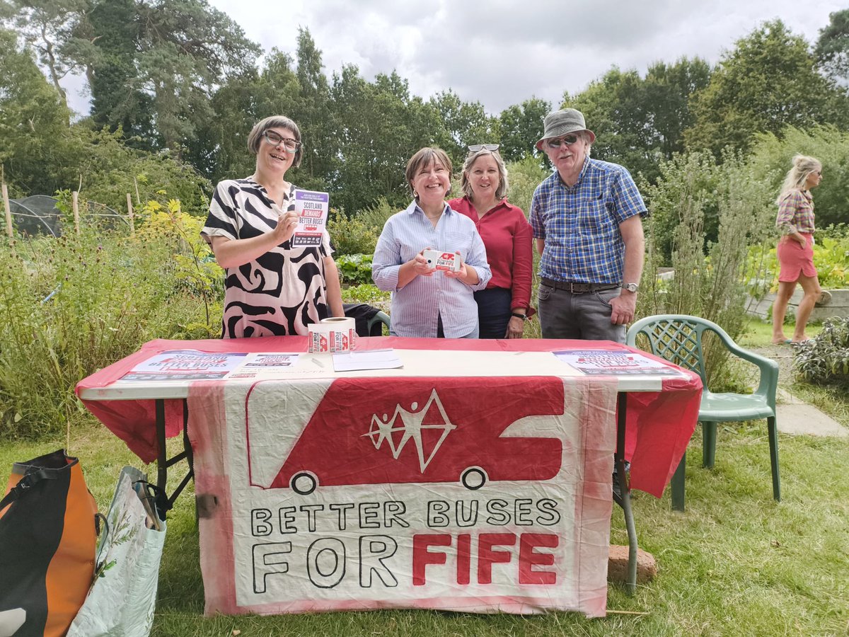 BetterBusesFife's tweet photo. Sunshine and smiles… now for better buses https://t.co/tuoyNKtSJk