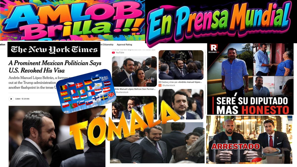 OROSOLIDORedes's tweet photo. @Claudiashein 🌟
Brilla!!! #AMLOB
🌟en Prensa Mundial
🌟Sendo Reportaje del #NewYorkTime
🌟Europa y America Latina
🌟🌟
🚨Habló #Pio Hermano de #AMLO
🚨Advirtió que son Ataques a Su Hermano
🚨🚨
@ArturoZaldivarL @LuisaAlcalde @_JRLB_
https://t.co/R2r5gPbSOc https://t.co/zTkKOGGwzo