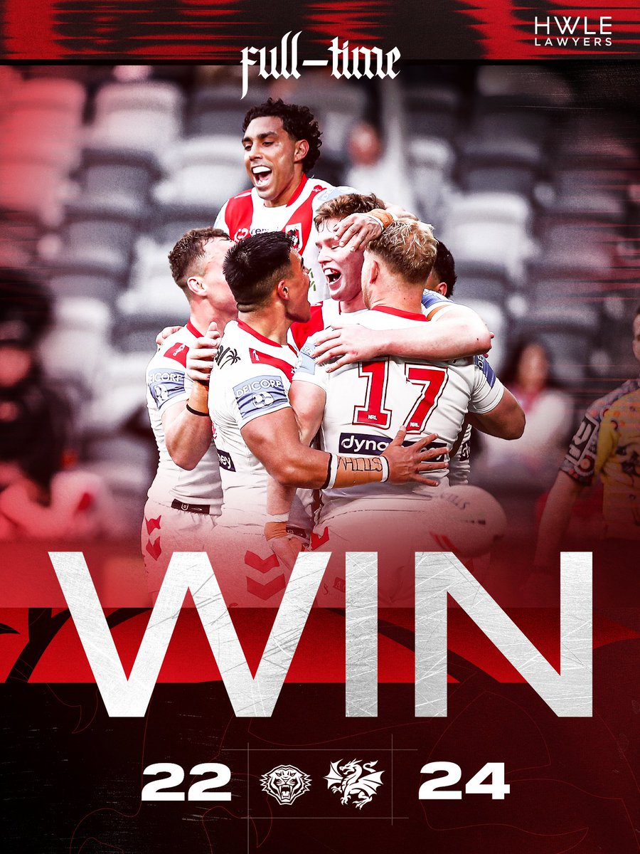 NRL_Dragons's tweet photo. BACK 2 BACK ☄️ https://t.co/eXJhd0hbAY