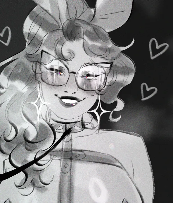 PathesisNSFW's tweet photo. I am running on no sleep &amp; too focused on comms to draw a doodle for today, SO!  Here take a bunny day doodle I never posted.  I'm gonna gooo 💤

  #nsfw #oc #bunnyday #bdsm #skyart #showusyourart #art https://t.co/YbNtoUAg4k