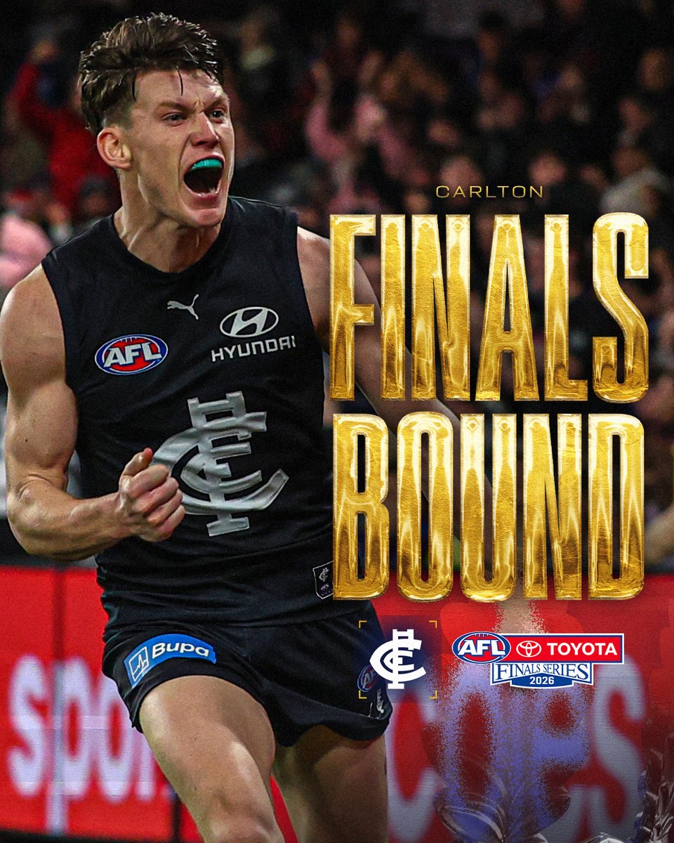 AFL's tweet photo. The Blues are wildcard bound 🙌

#AFLDogsBlues https://t.co/1XyTXPonLv