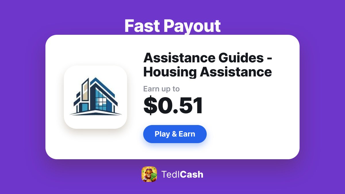 TedlCash's tweet photo. Assistance Guides - Housing Assistance pays $0.51 fast ⚡
A few minutes of your time, real cash to your balance.

Grab it: 👉 https://t.co/fM6hwmpFLZ https://t.co/qlCoxhzjlH