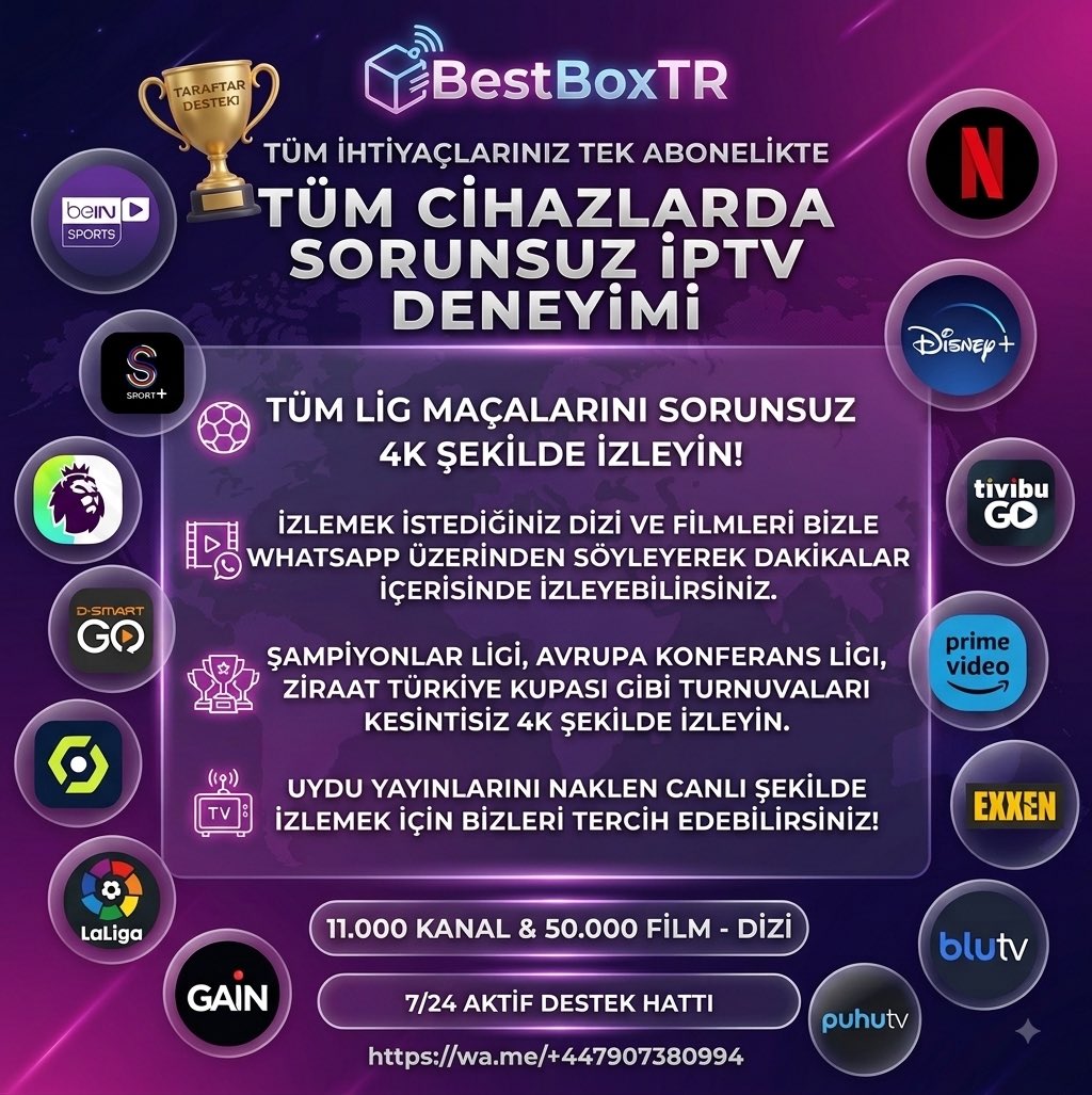 BestBoxTRiptv's tweet photo. @myseriousway https://t.co/VrevpYt3gE Türkiye ve Avrupa’nın en iyi iptv hizmeti🔥

Özel programımız ile URL girme derdine son! https://t.co/1r1JiQ5Cp5