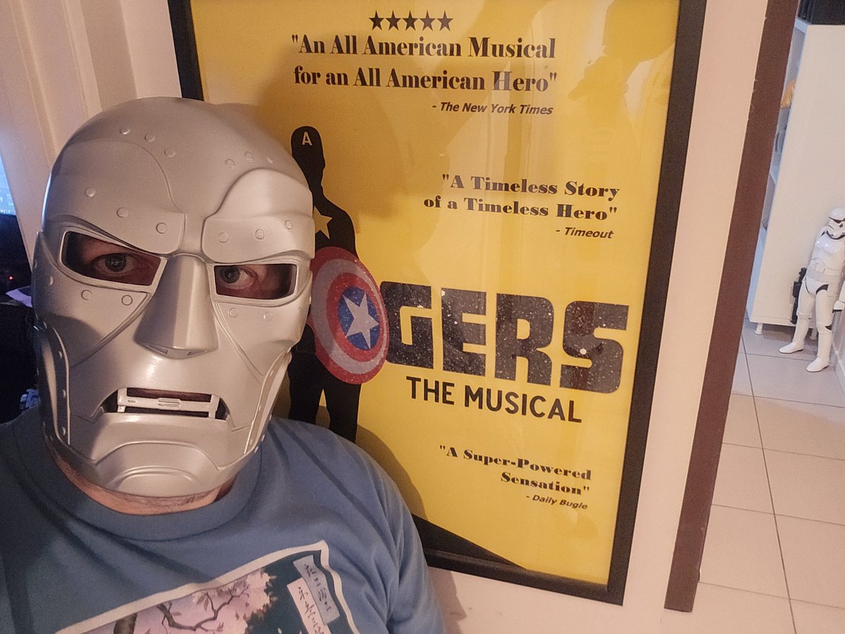 Duras_501st's tweet photo. @KevinSussman I'm ready for #Marvel #Doomsday are you?

Doom mask file by #MysteryMakers.

Rodgers the musical poster by me https://t.co/rfkbRttZIZ