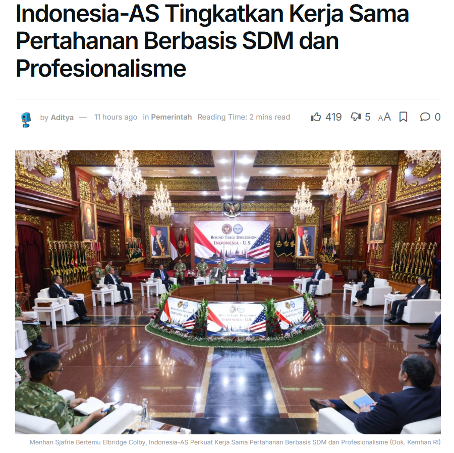 duitnegara's tweet photo. Baru nemu berita ini padahl pertemuannya sejak tgl 11😅kok yg kaya gini gak ke up ya.. padahal ini kolaborasi yg keren loh Indo AS kolaborasi di bidang pertahanan🫡 semoga SDM pertahanan indonesia bisa makin gacoorr
https://t.co/f5jDcRYlOZ https://t.co/3yqECweL4T