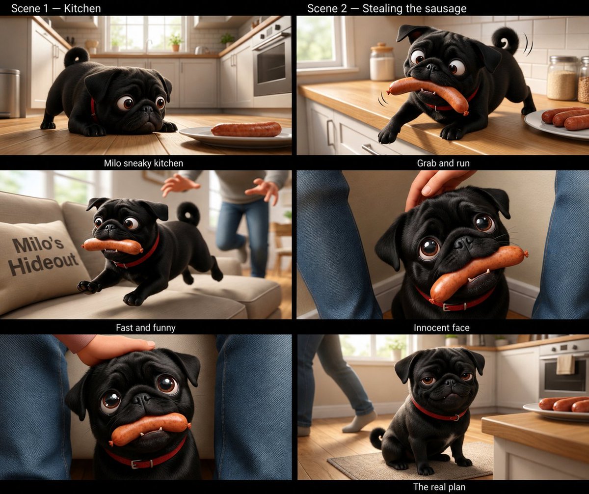 _NaturalPet's tweet photo. 😂🐾 Milo had ONE job… but that sausage was just too tempting! 🌭🤣

Steal it → Run → Get caught → Make the most innocent face ever. 🥺🐶

Case closed: Milo is guilty… but way too cute to punish! ❤️🐾

#PugLife #FunnyDogs #CutePuppy #DogLovers #PugParadise #FunnyPets https://t.co/fKKVcds4gi