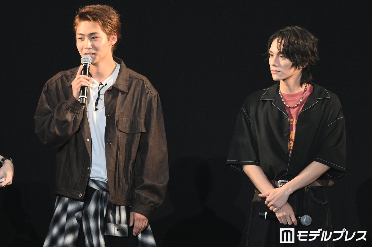 modelpress's tweet photo. 【🧡TGC松山2026🧡】

八村倫太郎、初愛媛満喫🍊✨️

📸高画質写真
https://t.co/O0TnZ1g5T3

山下幸輝にお願い「連れて行って～」

@qpitdef @Rintaro_watwing https://t.co/9NVnyeDbbx