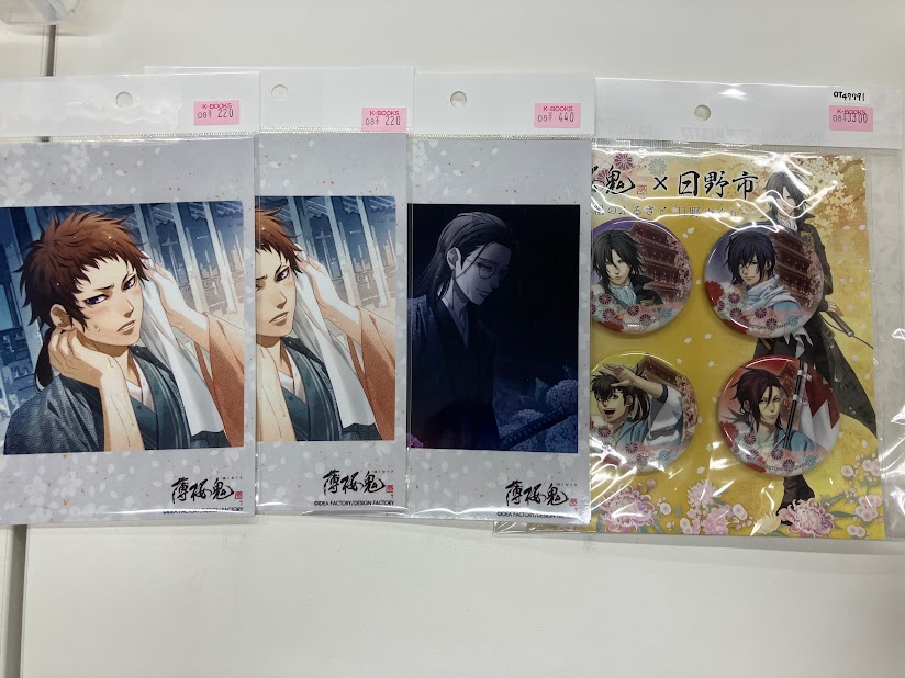 入荷情報】 「薄桜鬼」缶バッジやアクリルスタンド、カードなど入荷