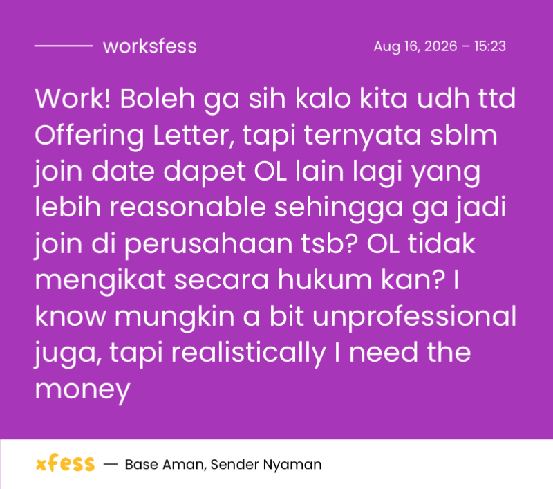 worksfess's tweet photo. Work! Need advice guys aku harus gimana yaa. Join date nya di OL pertama masih 3 mingguan kok https://t.co/OP8wCaOajD