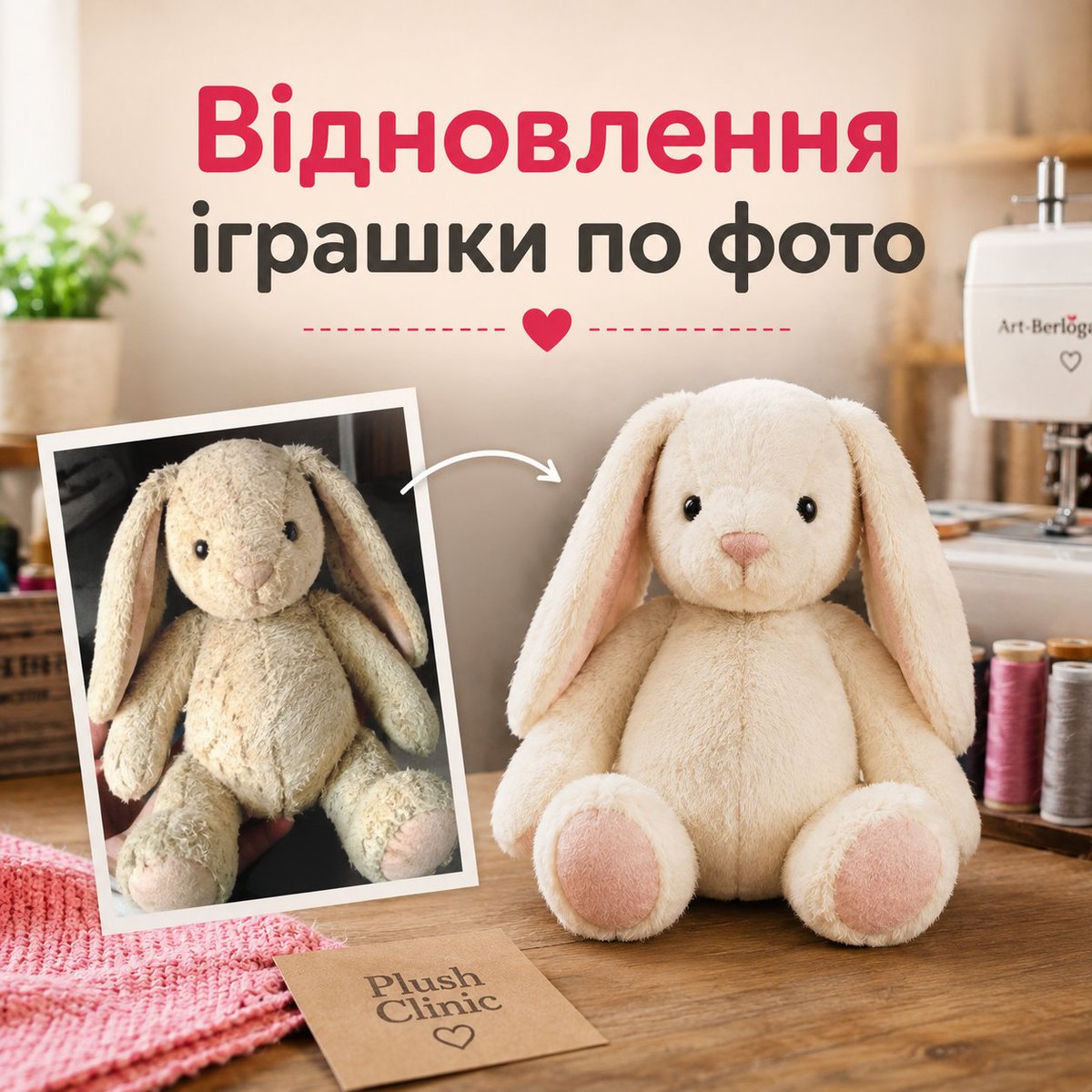 Artberloga1's tweet photo. 🧸 Улюблена іграшка залишилася лише на старій фотографії? 
📷 Розповідаємо, чому для точної реконструкції важливі фотографії з різних ракурсів.
👉 https://t.co/ZcXuMiMUBv

#PlushClinic #ArtBerloga #реконструкціяіграшок #відновленняіграшок #toyreconstruction #plushclone https://t.co/RuZRzoxJfG