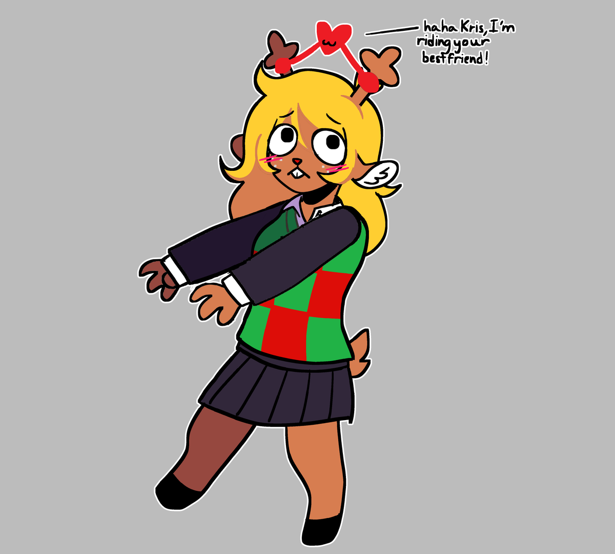 Ang3LinDisgu1s3's tweet photo. How to control Noelle the right way
#deltarune https://t.co/GWHYU1dsAn