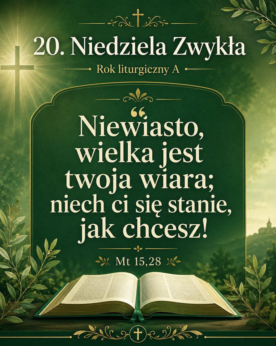 kl20000701's tweet photo. Niedziela 16 sierpnia 2026 - 20.Niedziela Zwykła 
https://t.co/yCp8rrENmj przez @YouTube https://t.co/GxYogKOIqW