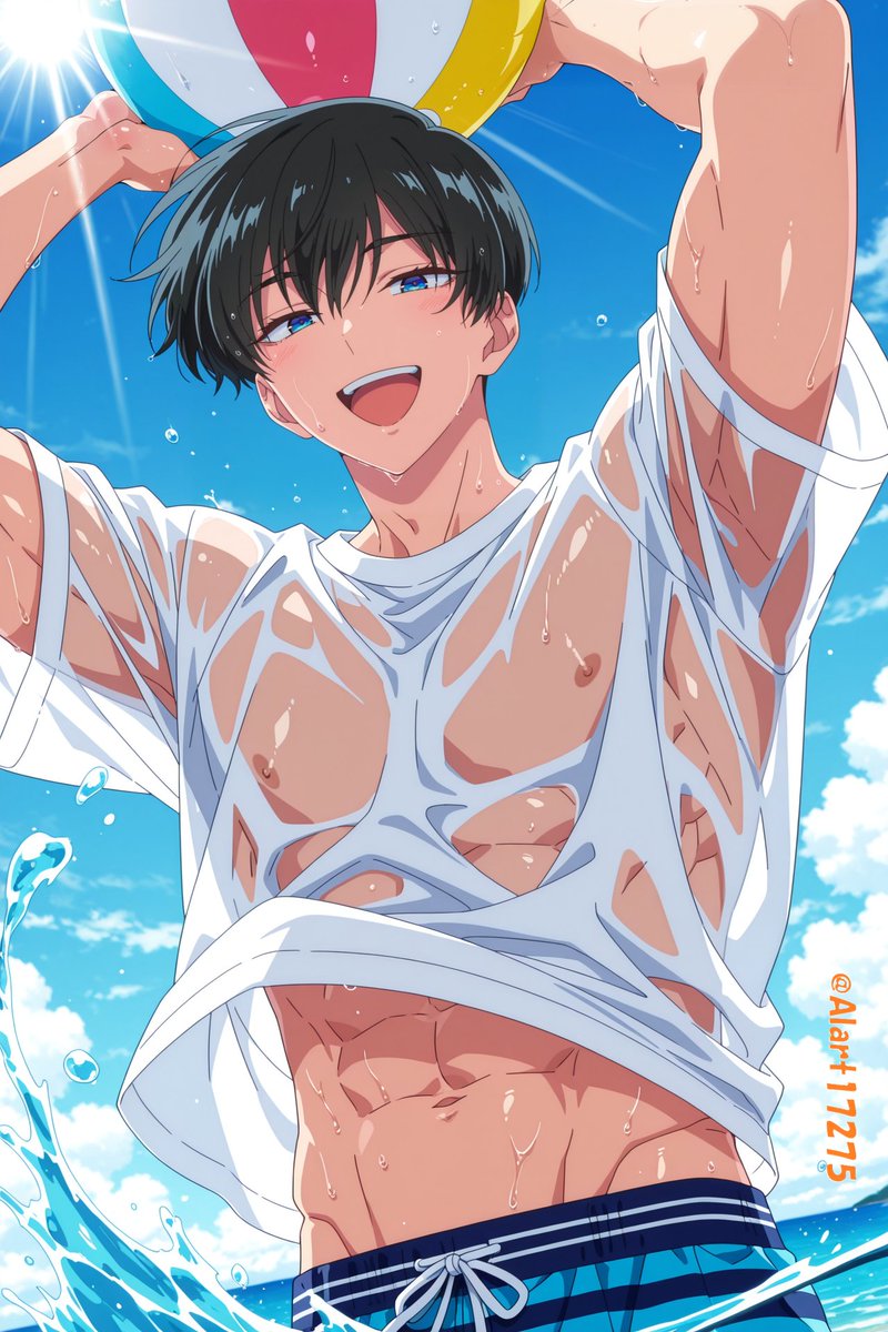 AIart17275's tweet photo. #AIart #AIイラスト︎ #NSFW #Gay #R18 #BL #hentai #yaoi #Tamon_B_Side #Sakaguchi_Ouri
F/ACE 夏特集 海② https://t.co/qQAT16611x