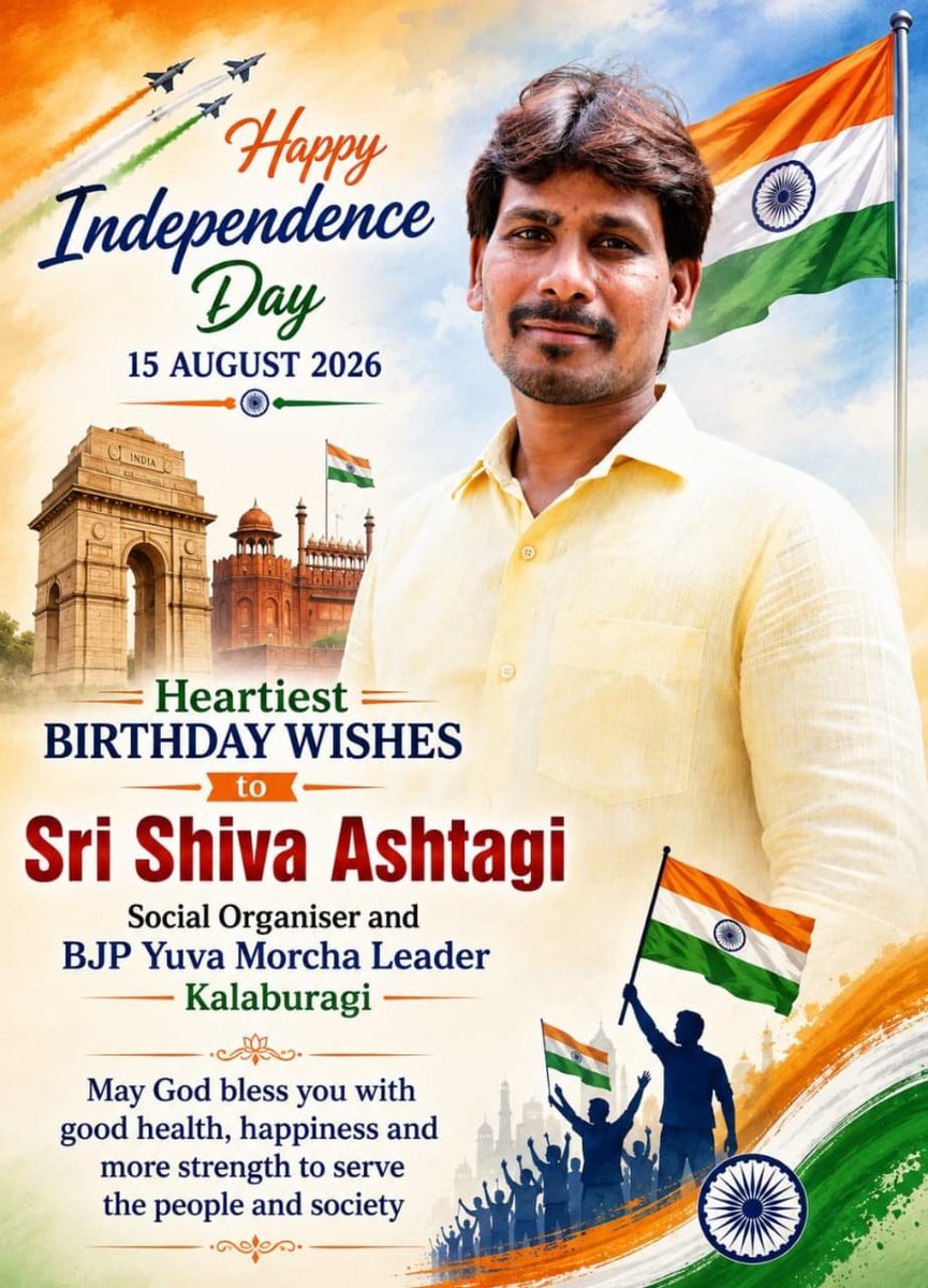 SunilKumarKotre's tweet photo. Heartiest birthday wishes to the enthusiastic youth leader, social organiser, and @BJYM leader, Shri @Shiva_Ashtagii Sir! 💐🎂

May God bless you with good health, happiness, strength and more opportunities to serve the people and the nation with dedication and commitment.
🎉🌷🙏 https://t.co/4wzXLq9CVN