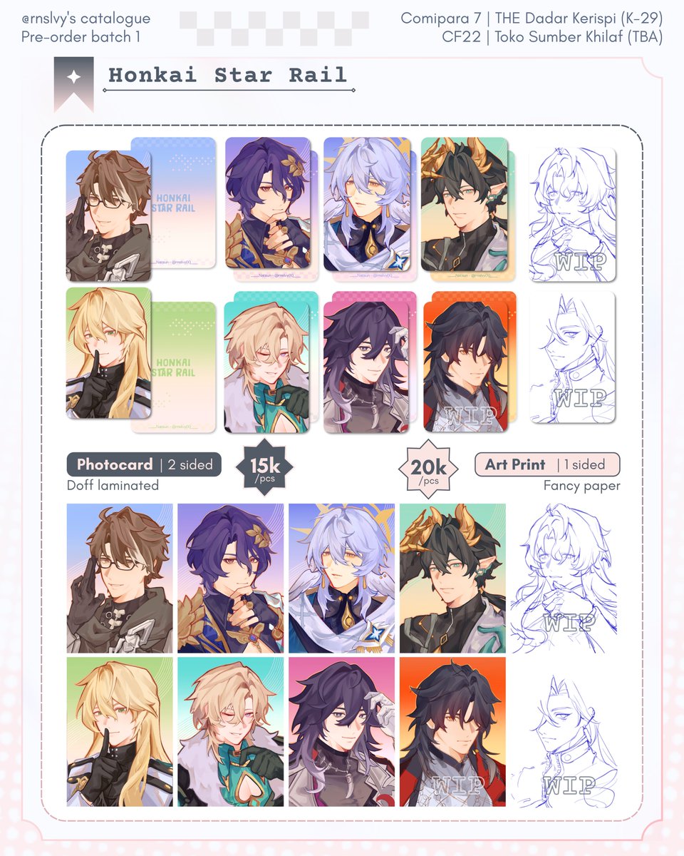 rnslvy's tweet photo. [❤️/🔄 Very appreciated! 🥹]

Natsun's #Comipara7 &amp; #CF23 PO batch 1 is now open!

💌 : pick up &amp; mail order
⌛ : 16/8~23/8
📍 : THE Dadar Kerispi (K-29) | Toko Sumber Khilaf (TBA)
🎊 : WHA, HSR, ChroNoiR

🔗 PO below
(1/2)
#CF23Catalogue #Comifuro23catalogue #Comifuro23 https://t.co/DXL6MRypGt