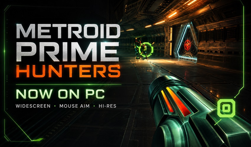 AmigamagazineGA's tweet photo. Metroid Prime Hunters is now running natively on PC with widescreen, mouse aim, gamepad support and more. A fascinating new way to play the Nintendo DS classic. #RetroGaming #Metroid https://t.co/Tsrx1uo5Ml https://t.co/VtO2PjgMpM