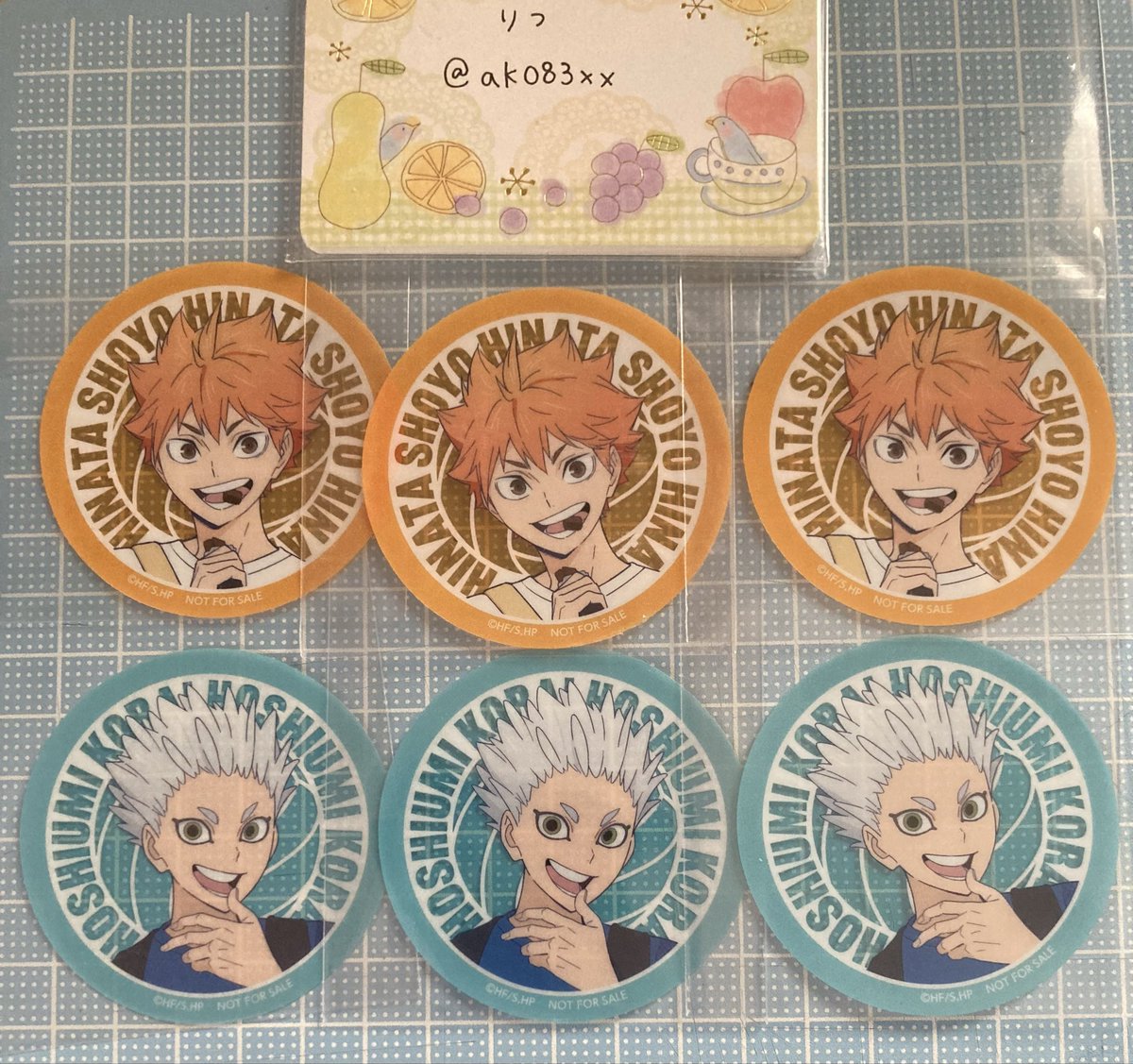ak083xx's tweet photo. 【交換/譲渡】 ハイキュー 前髪クリップ めじるし でふぉラバ

譲)昼神 ⭐︎宮侑 ⭐︎古森 日向 ⭐︎孤爪
⚪︎宮治 ⚪︎及川

求)前髪クリップ 角名

郵送のみ
譲渡の場合⭐︎は無印より同数お迎えください。
でふぉラバは2:1の複数提供可能

初回お取引の方は固定必読
画像2についてリプへ→ https://t.co/xP332nXdVT