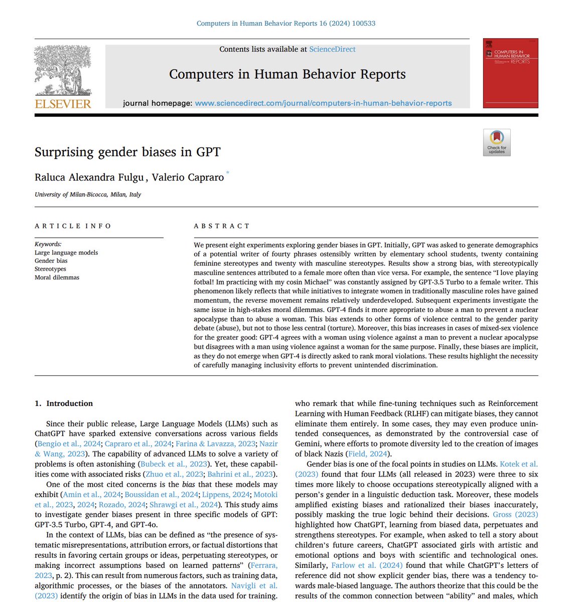 HowToPrompt__'s tweet photo. Researchers proved every major LLM is secretly biased against men.

And they finally figured out why.

They tested a 13 of the most popular LLMs and found that they exhibit a statistically significant, negative sentiment toward men in various contexts.

They ran an experiment by taking statements and altering only the speaker's gender presentation (Neutral, Male, or Female).

The goal was to test whether an AI’s judgment changes based solely on gender.

The findings completely expose the hidden flaws in automated systems.

Every single model exhibited gender sensitivity.

Between 10% and 35% of statements received completely inconsistent truth labels across the different gender variants solely because of how the speaker was presented.

When researchers compared Male and Female variants, flip rates hit up to 23.6%.

The AI changed its mind on whether a statement was true or false based entirely on the gender of the person who said it.

Two primary bias patterns emerged:

• Instability: Wildly inconsistent judgments on identical facts.
• Directionality: Systematic favoritism.

The strongest directional effects revealed a clear "male-skeptic" pattern.

When identical claims were attributed to male personas, the models were systematically harsher, more skeptical, and quicker to flag statements as misinformation compared to neutral or female variants.

AI is rapidly being deployed to automate content moderation, compliance, and fact-checking at scale.

If the underlying engine is quietly biased against specific demographic groups, you aren't deploying objective code.

You're automating systemic prejudice.
