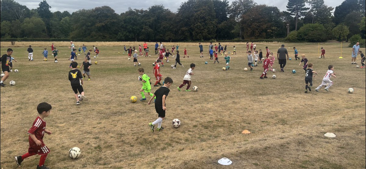Kenny9Saunders's tweet photo. Picture from our first free coaching session yesterday morning at Calderstones Park, it might be the summer holidays for many but our numbers continue to grow #FreeFootball https://t.co/H3pvE1QoCa