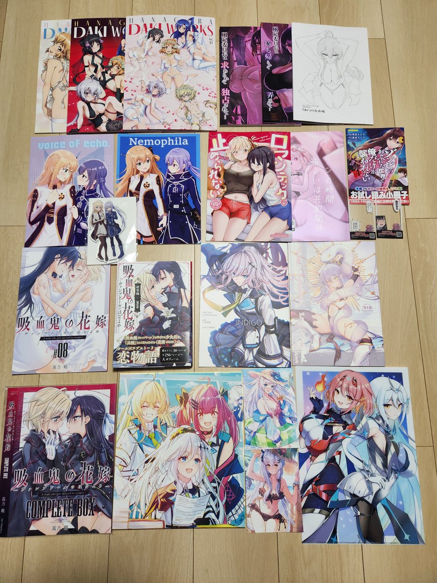 IS_YF29's tweet photo. 会場で買えたC108の戦果～(2/2)
その他ジャンル

メロンで買えるやつはスルーするのが正解でしたね
あと、わたなれとかぐや姫は列がグロかったので通販

今回は例年稀に見る気候で助かったわ https://t.co/hGY28vqo11