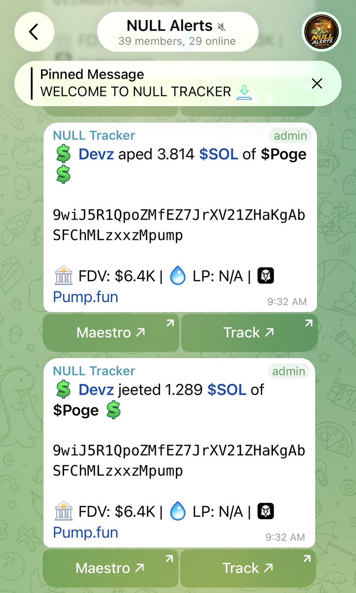 Giuxbt's tweet photo. NULL Alerts is now free. ⚡️

Track KOLs, devs &amp; traders and monitor their Solana wallet activity in real time.

Built to be fast, simple and useful.
Feedback &amp; feature requests are welcome. ❤️‍🔥

Bot ->  https://t.co/Y5W46BrZoC
Alert -> https://t.co/yakhCm7R6W https://t.co/M2TjUcmxDJ