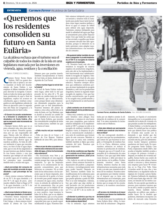 Carmen__Ferrer's tweet photo. Este domingo charlamos con @periodicibiza sobre muchos de los temas que nos preocupan a todos: agua, turismo, vivienda, futuro...

📰 Aquí completa 👉🏻 https://t.co/Z9wI84TcdP https://t.co/HL3tooeBSh