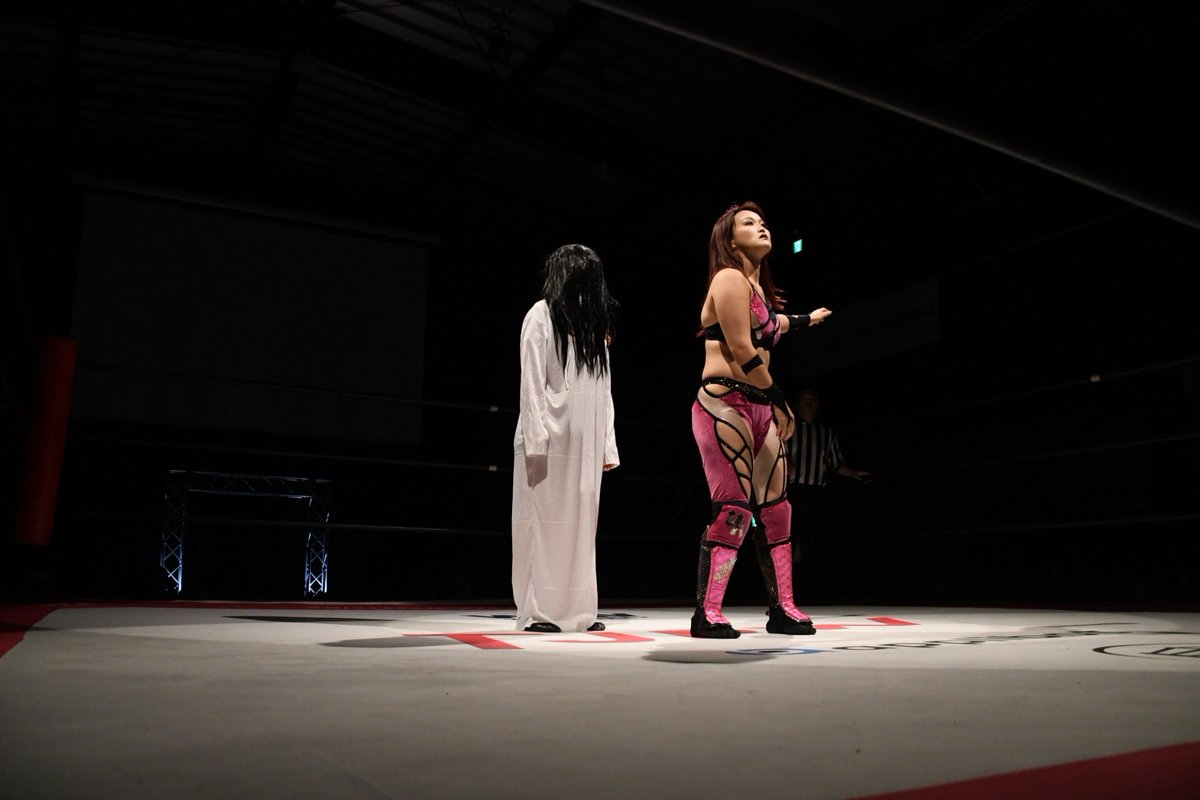 miyu_tjp's tweet photo. 勝ったけど、心に大きなダメージを負いました。。。おばけこわい　

#tjpw https://t.co/tl1ElArYO5