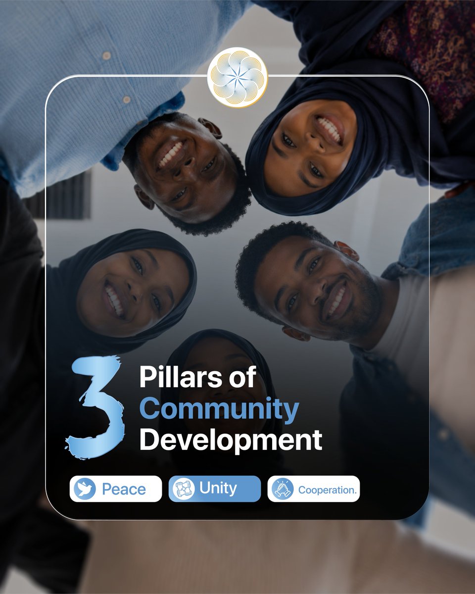 Som_Future's tweet photo. THE THREE PILLARS OF COMMUNITY DEVELOPMENT

Peace brings stability, unity strengthens communities, and cooperation builds sustainable development.

#unity #communitydevelopment https://t.co/diHTGLcnSC