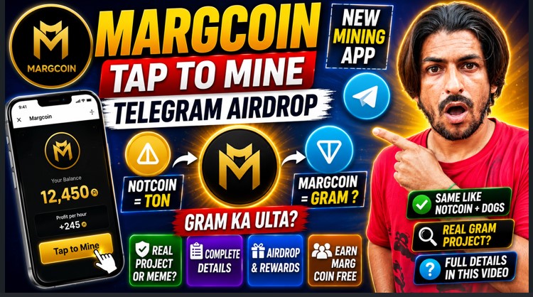 YKCryptoLab's tweet photo. 🚀 Margcoin ($MARG) Telegram Mining Airdrop!

⛏️ Tap-to-Mine
🌐 TON Blockchain
🎁 Airdrop Rewards
👥 Referral System
🤔 MARG = GRAM reversed?
Is it the real GRAM project or a GRAM-inspired meme/community project?
🎥 Full breakdown in my latest video.

https://t.co/VEAT2d6P98 https://t.co/F9cjm4zD9z
