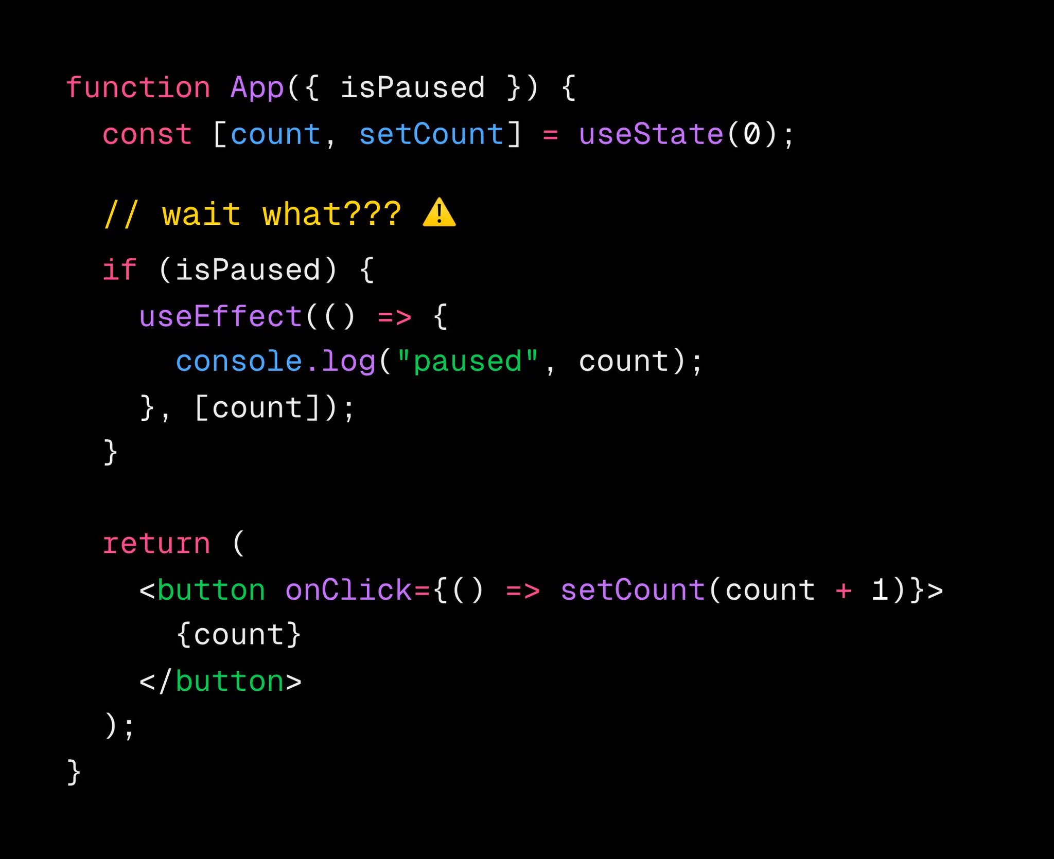 https://github.com/aidenybai/react-conditional-hooks