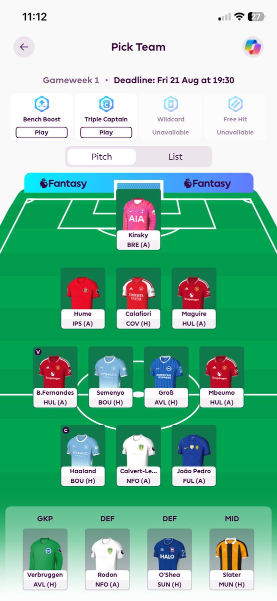 FotballMikkel's tweet photo. @BradMayorFPL What is your thoughts on Semenyo and my team in general? https://t.co/XoLOyiQjEr