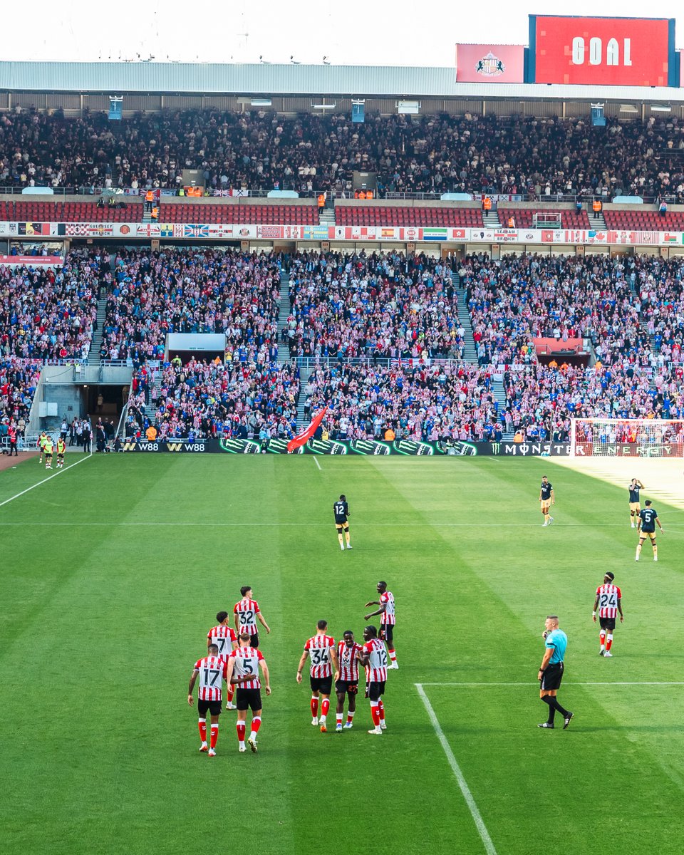 SunderlandAFC's tweet photo. One year ago today, we announced our return 😤

Sunderland AFC 3-0 West Ham United
Mayenda 61'
Ballard 73'
Isidor 90+2' https://t.co/GOGoDRet2a