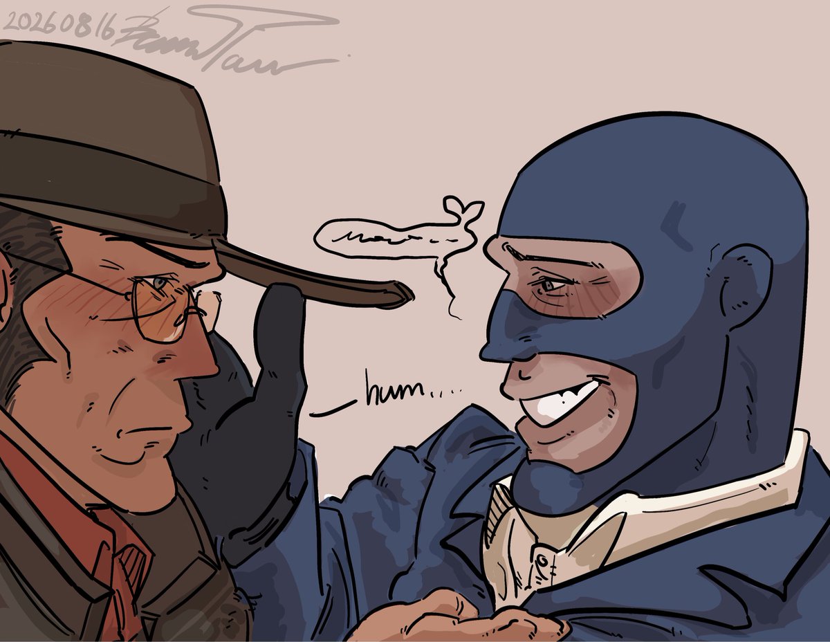 kortos_742's tweet photo. Drawing as a new fan is so hard... right? (Strawpage request) #tf2 #spy #sniper https://t.co/o7ggvulUSe