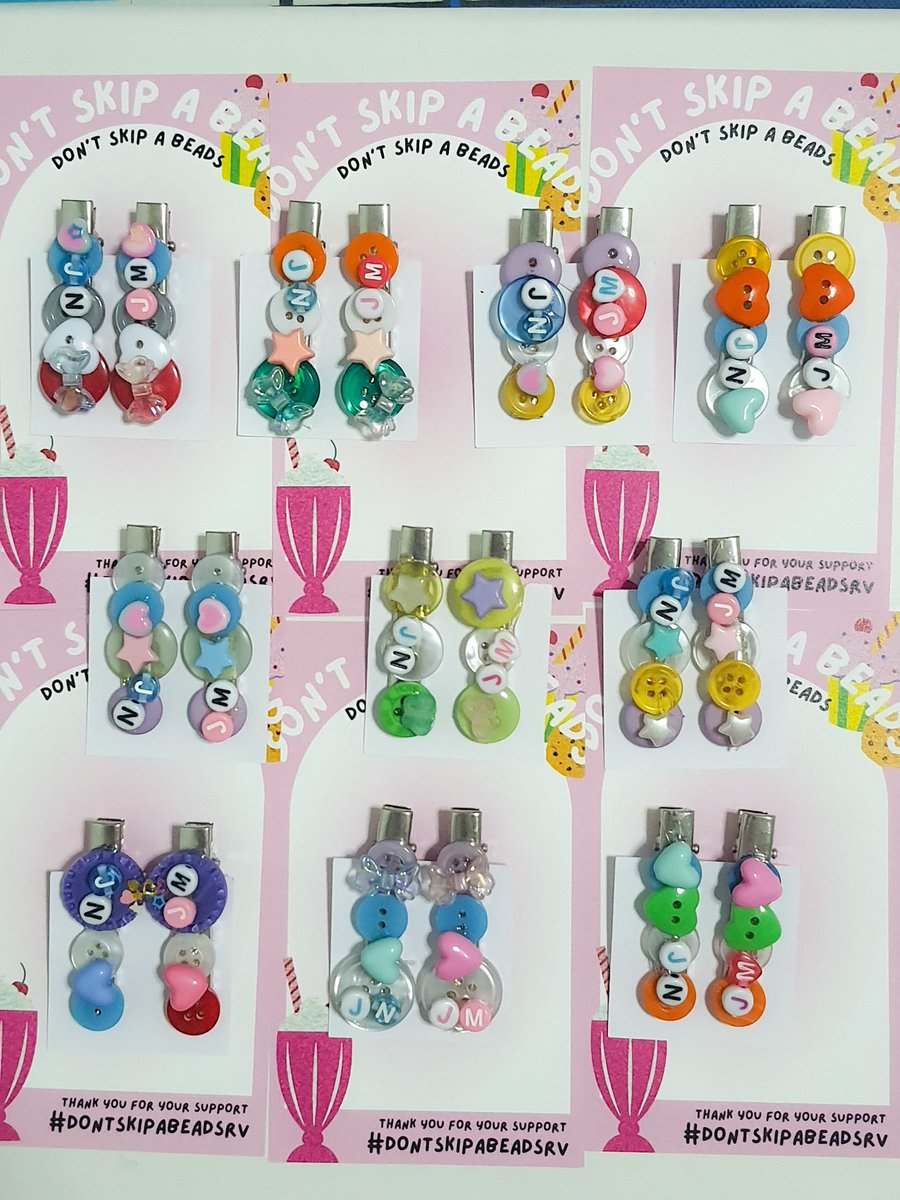 dontskipabeads's tweet photo. #รับทำgiveaway 🩰
🎀 กิ๊บกระดุม — button hair clip 🩵🩷

* [ ตัวอย่างงานลูกค้า ]
#JENO #JAEMIN 

คู่ละ 49฿. 🏷

#รับทำของแจก #กิ๊บติดผม https://t.co/YoCvjfzcUJ