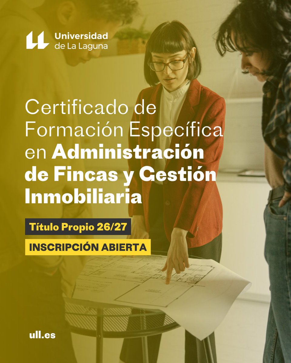 fg_ull's tweet photo. 🏘️🧩 Gestión inmobiliaria y atención temprana: dos ámbitos con necesidades profesionales específicas.

Descubre los Títulos Propios de la #ULL en Administración de Fincas y Gestión Inmobiliaria y Psicomotricidad Relacional y Atención Temprana.

👉 https://t.co/VITNUNeuJL https://t.co/z56xSKcHaj