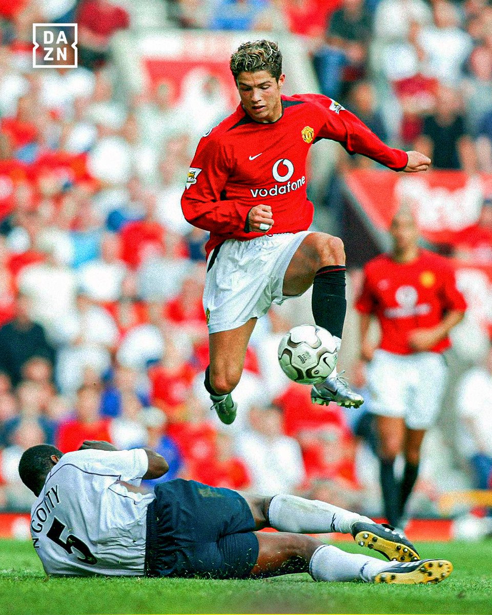 DAZNFootball's tweet photo. ⌛️23 years today since Cristiano Ronaldo made his Manchester United debut 🥹

#PremierLeague https://t.co/W0uTIJbdGh